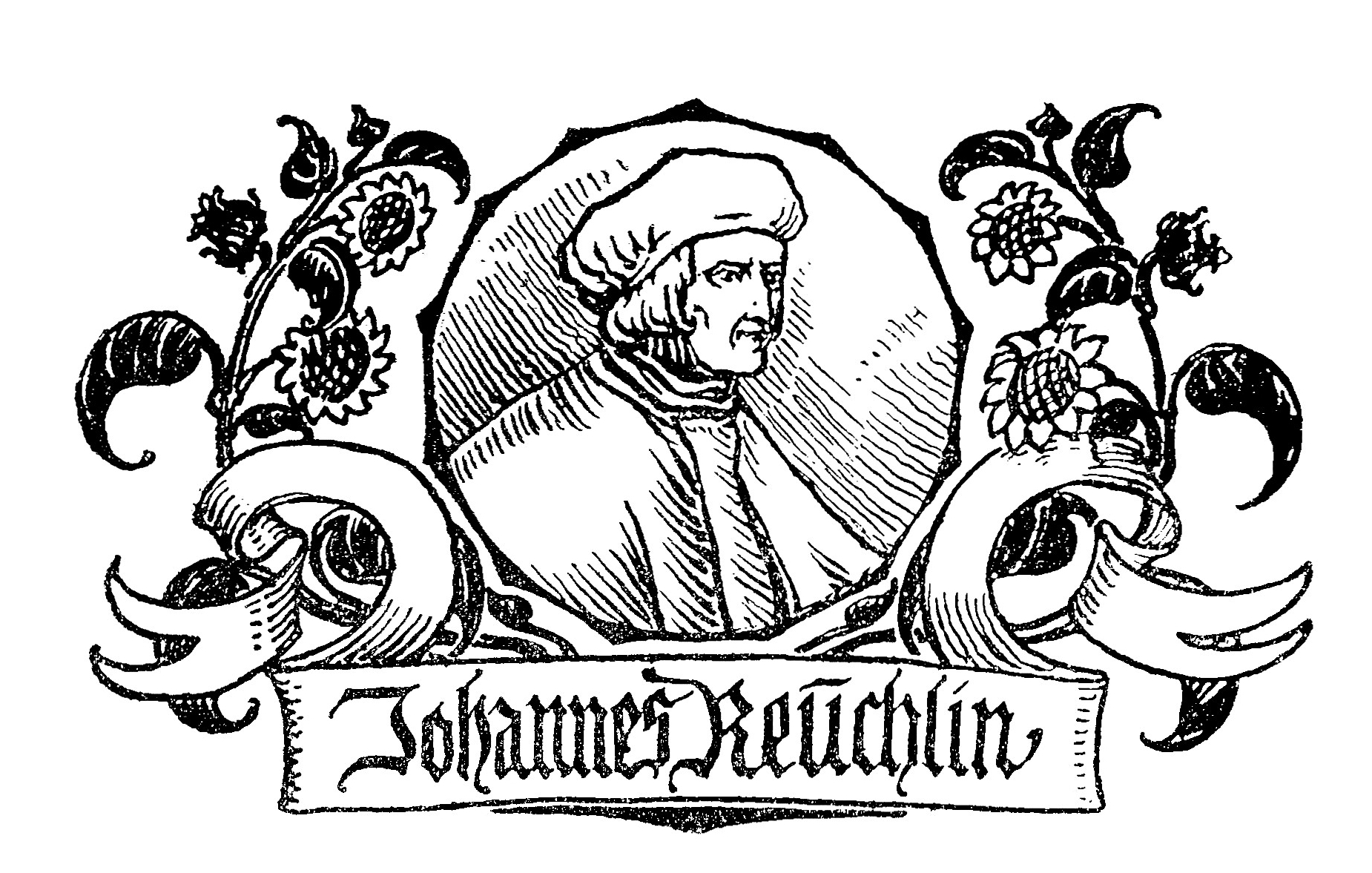 Historische Illustration von Johannes Reuchlin