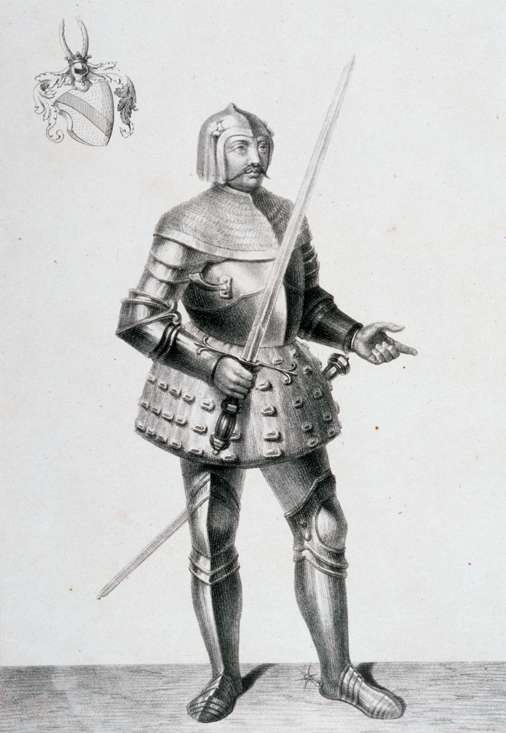 Historisches Bildnis des Markgrafen Bernhard I. von Baden