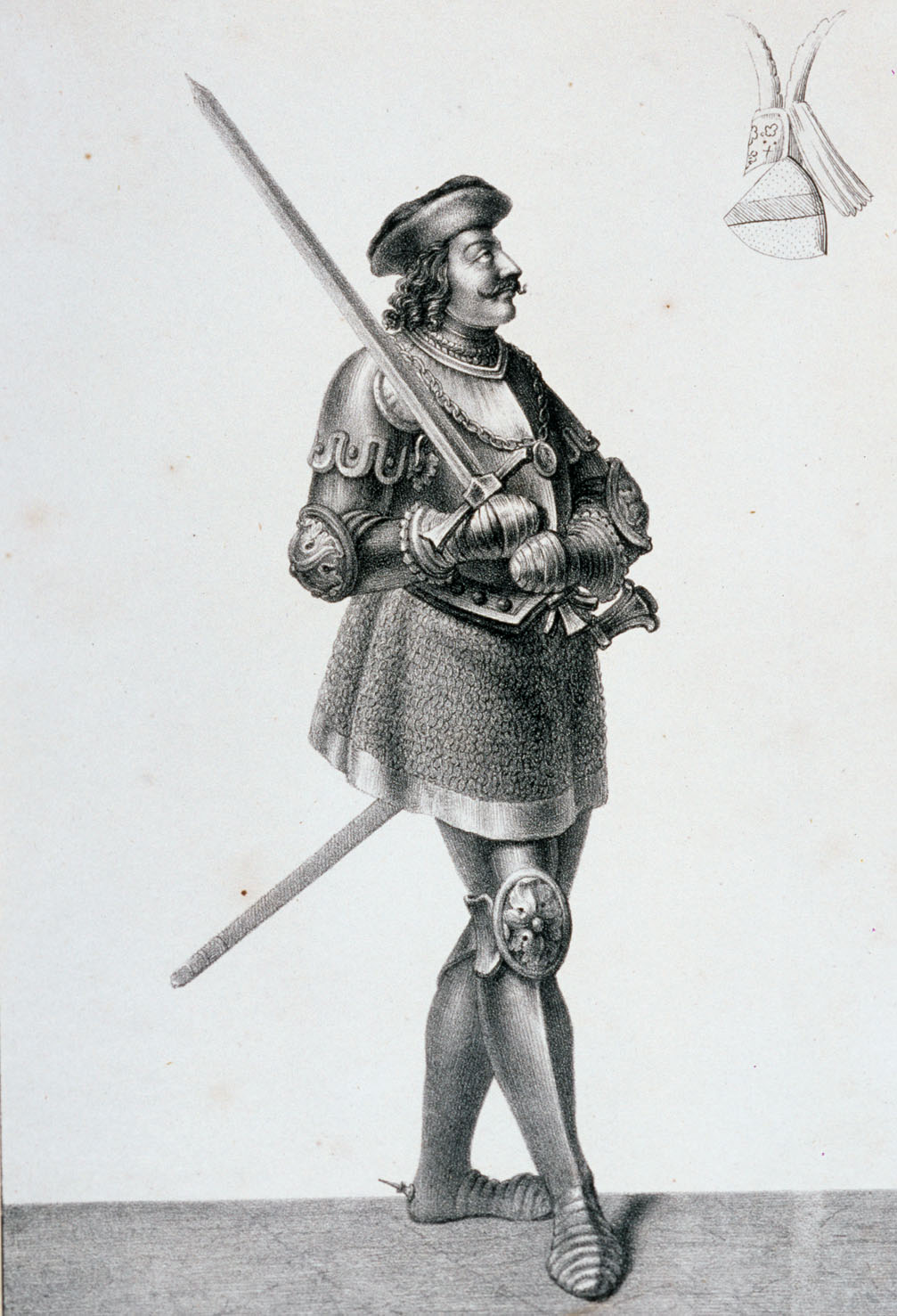 Historische Darstellung des Markgrafen Friedrich III. von Baden